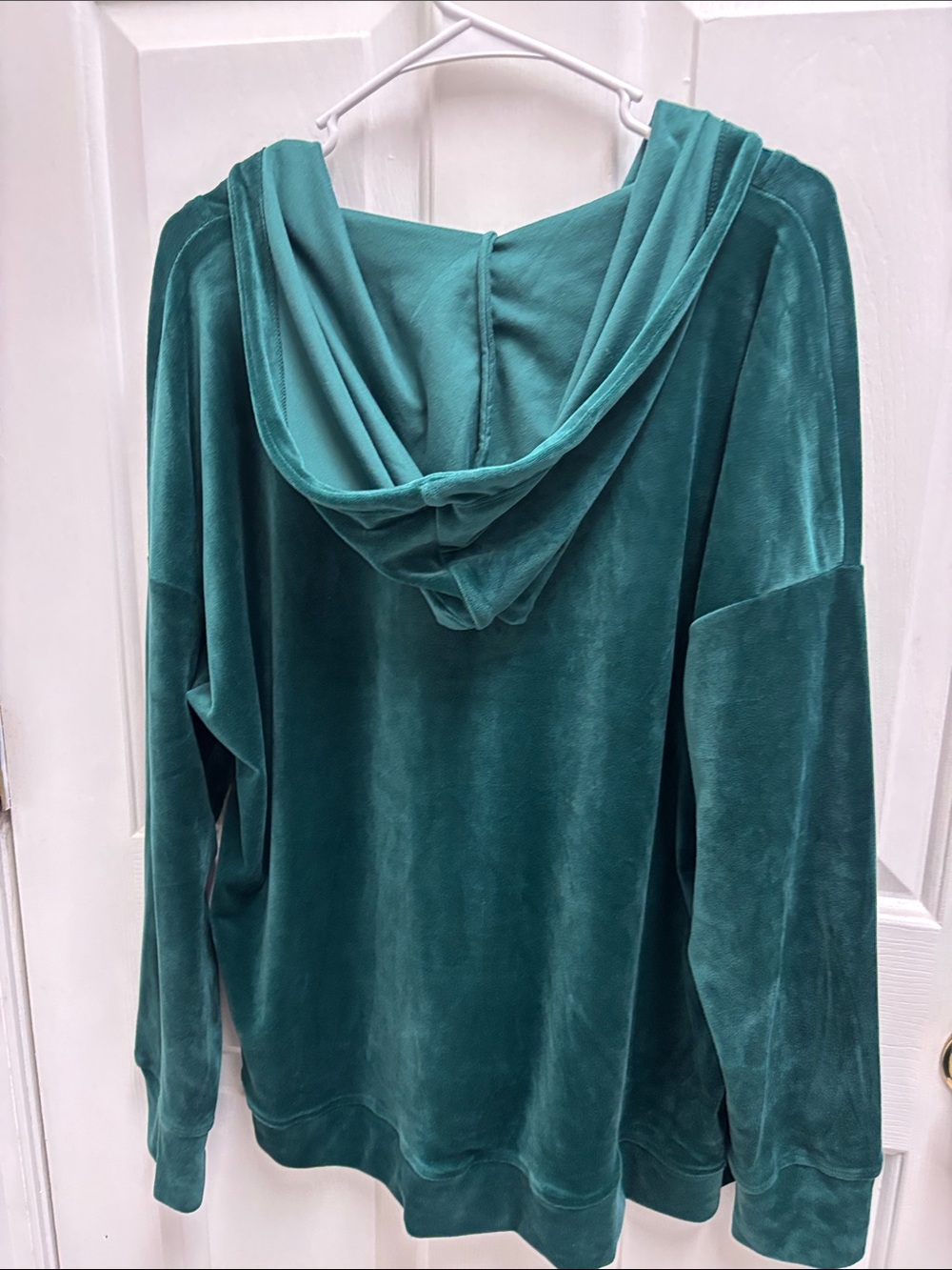 Cable & Gauge Teal Velour Half-Zip Hoodie and pants - Picture 4 of 6